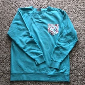 Fraternity Collection ZTA Pocket Crewneck